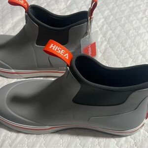 HISEA Men Ankle Deck Boots
Waterproof Anti-Slip Rain
Fishing Work Chelsea Boots